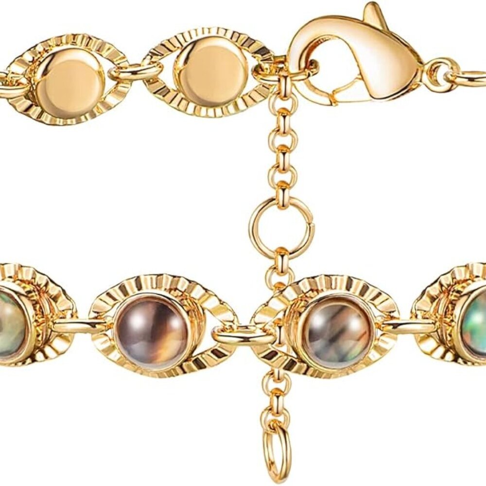 acelet for Women 14K Gold Plated Dainty Chain Simple Jewelry Cute Handmade Minim